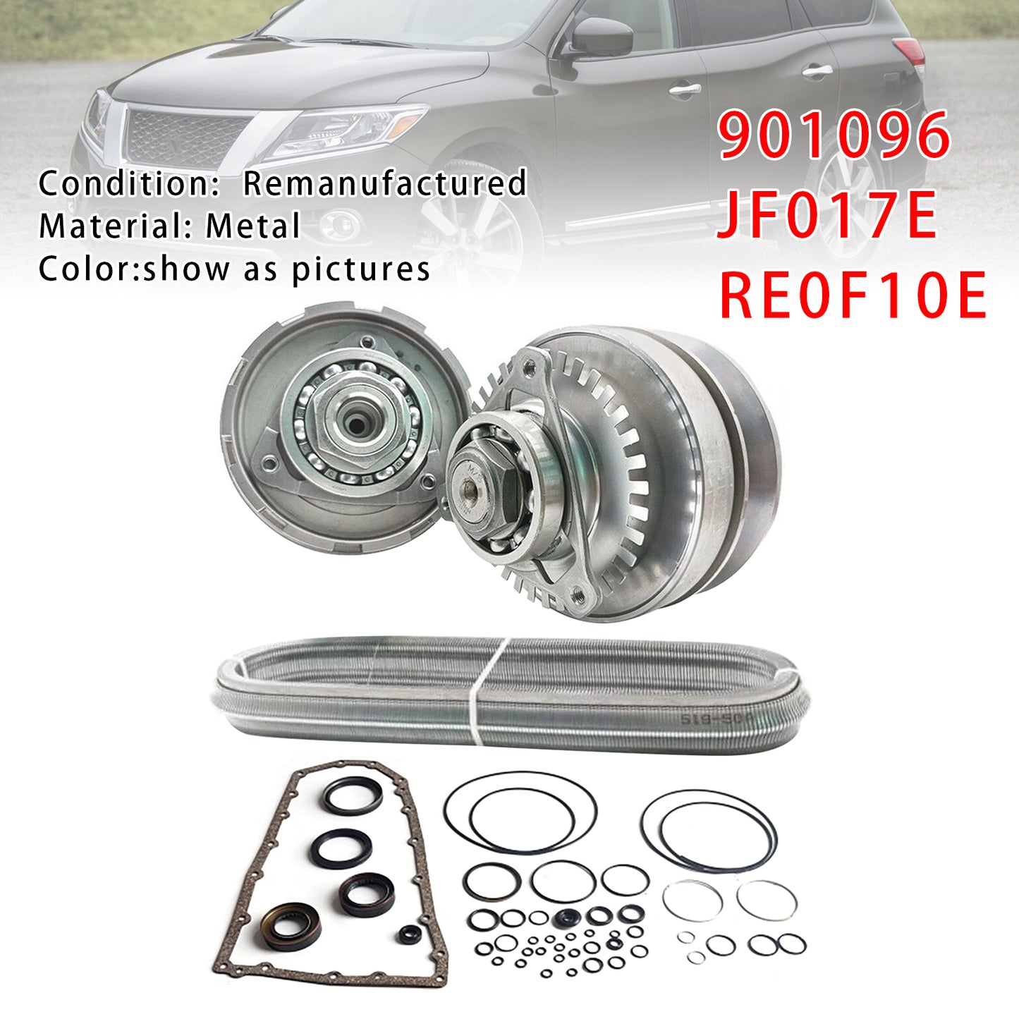 Kit di ricostruzione della trasmissione principale CVT Sentra 1.6l RE0F10E JF017E con catena e cinghia 25T