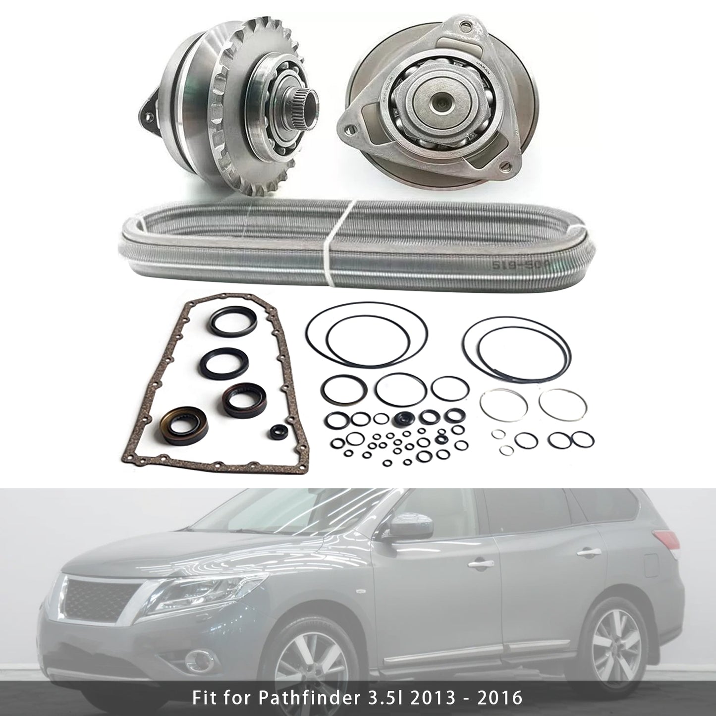 Kit di ricostruzione della trasmissione principale CVT Rouge 2.5l RE0F10E JF017E con cinghia a catena 25T per modelli 2014-2017