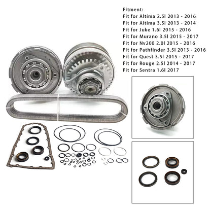 Kit di ricostruzione della trasmissione principale CVT Rouge 2.5l RE0F10E JF017E con cinghia a catena 25T per modelli 2014-2017