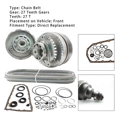 Kit di ricostruzione della trasmissione principale CVT Rouge 2.5l RE0F10E JF017E con cinghia a catena 27 T per modelli 2014-2017
