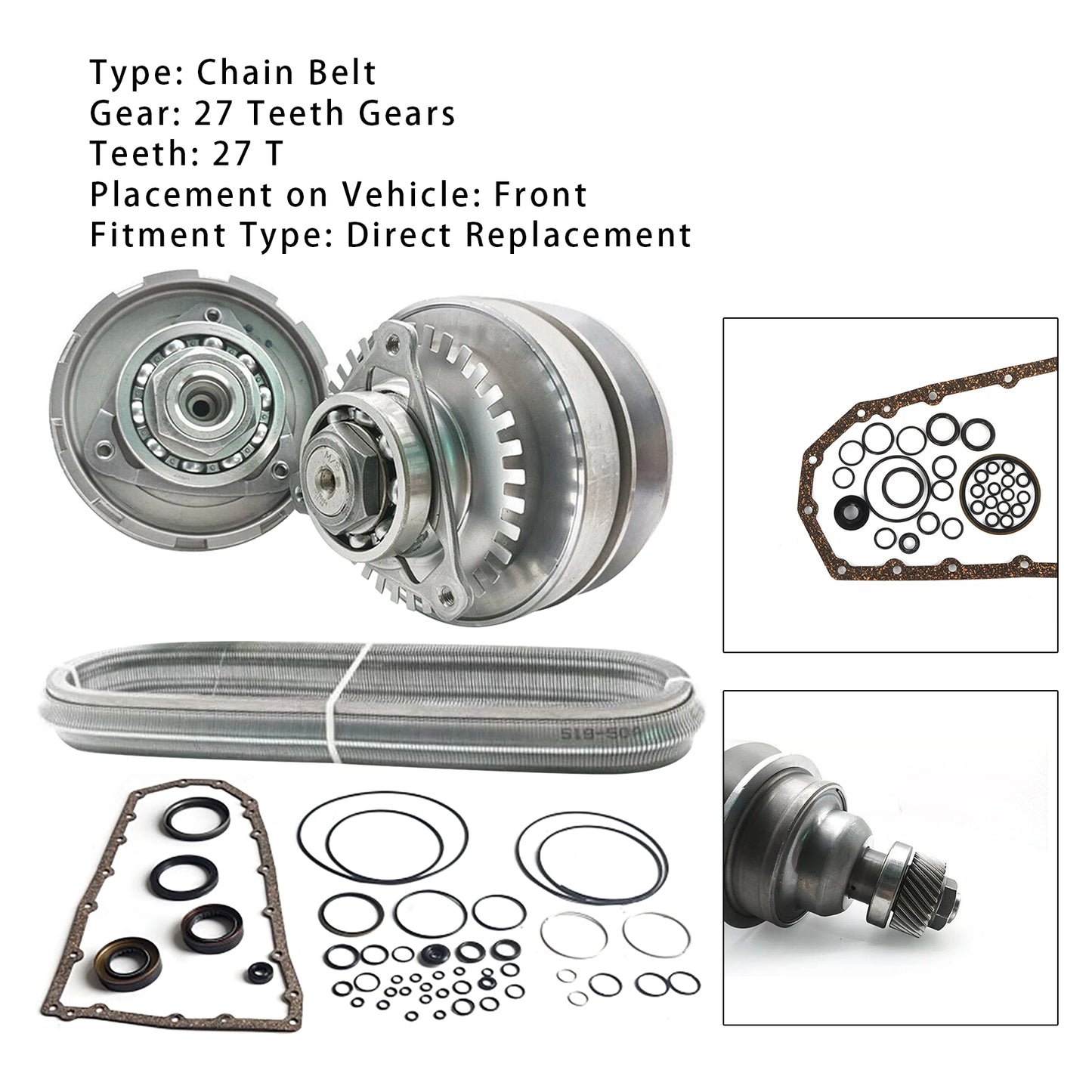 Kit di ricostruzione della trasmissione principale CVT Sentra 1.6l RE0F10E JF017E del 2017 con cinghia a catena 27 T