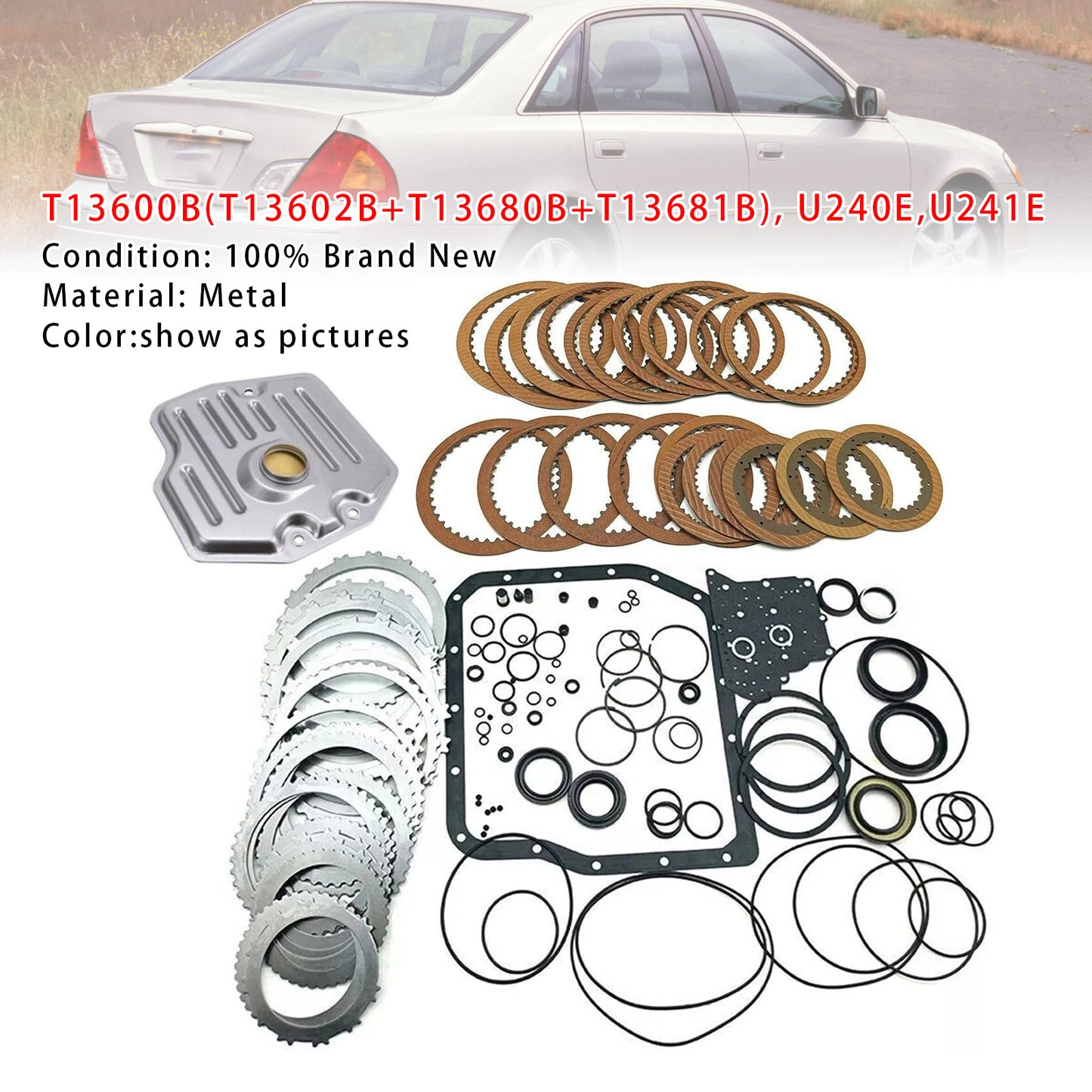 Kit di ricostruzione del cambio automatico TOYOTA ALPHARD 2.4L 2002-2008, guarnizione dei dischi della frizione T13600B U240E U241E