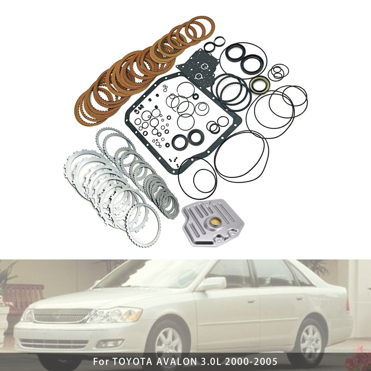 Kit di ricostruzione del cambio automatico TOYOTA ALPHARD 2.4L 2002-2008, guarnizione dei dischi della frizione T13600B U240E U241E