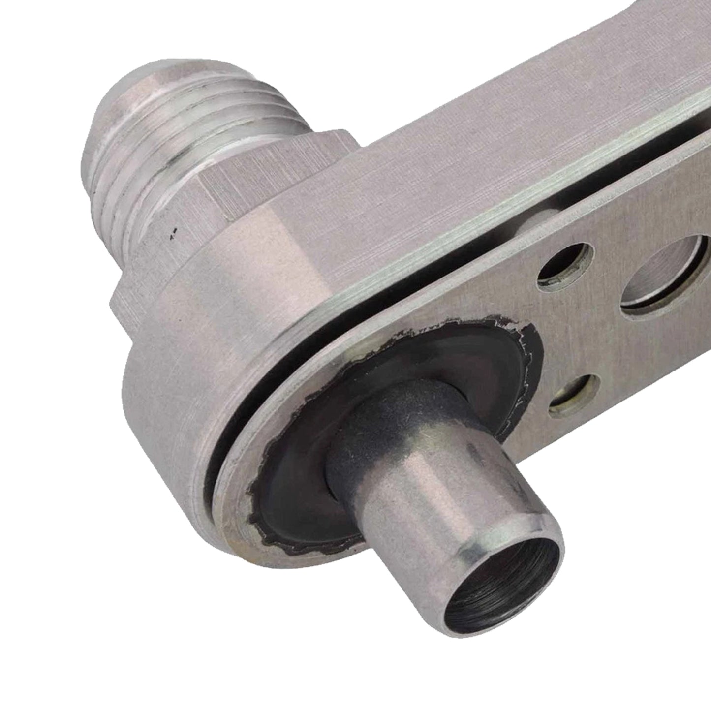 Piastra adattatrice per tubo di raffreddamento della trasmissione 6L80E 6L90E 8L90E con guarnizione per raccordi 6AN