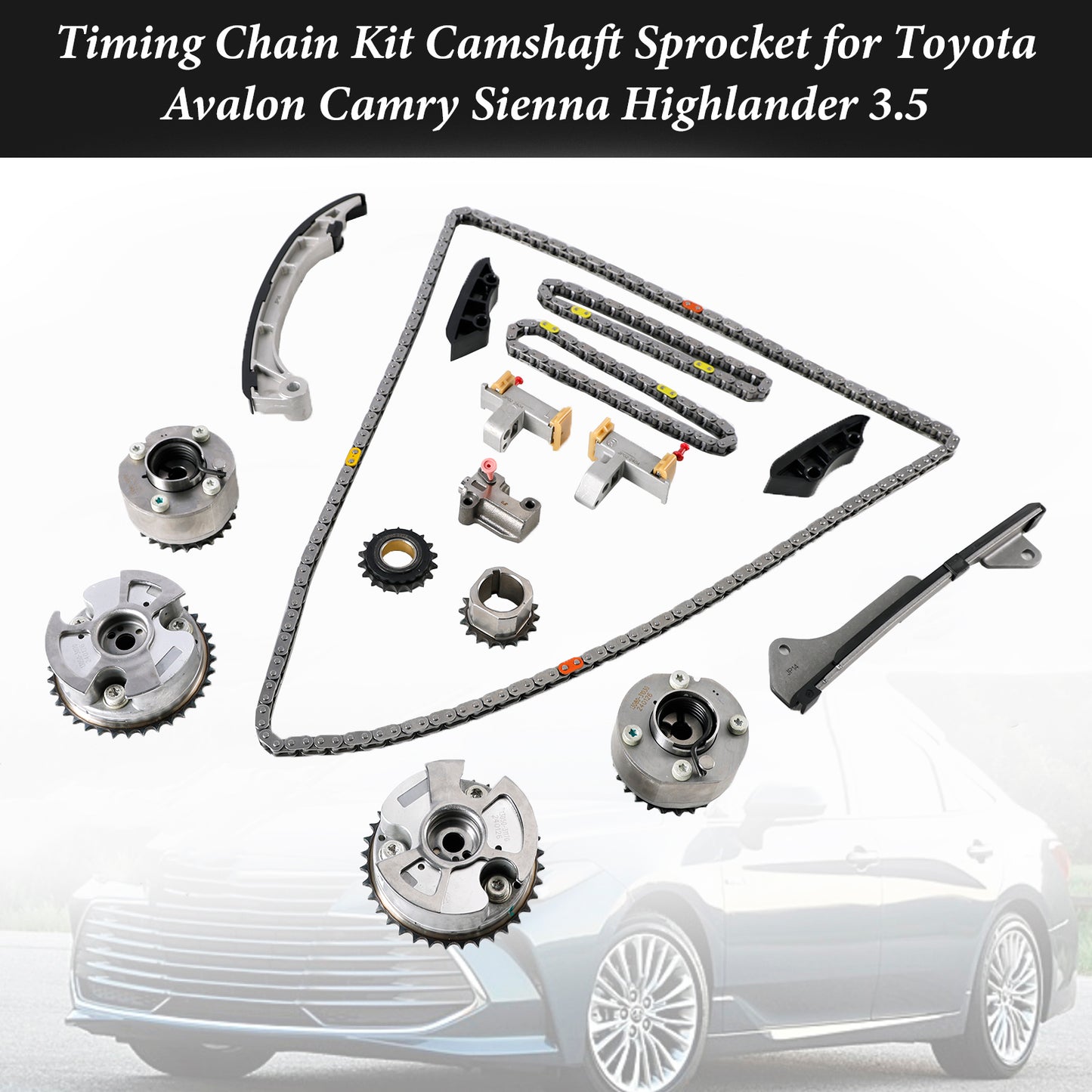 Toyota Sienna 3.5L 2007-2016 Kit catena di distribuzione Pignone albero a camme 13050-31140 13080-31010 13562-0P010