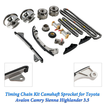 Lexus ES300h 3.5L 2013-2017 Kit catena di distribuzione Pignone albero a camme 13050-31140 13080-31010