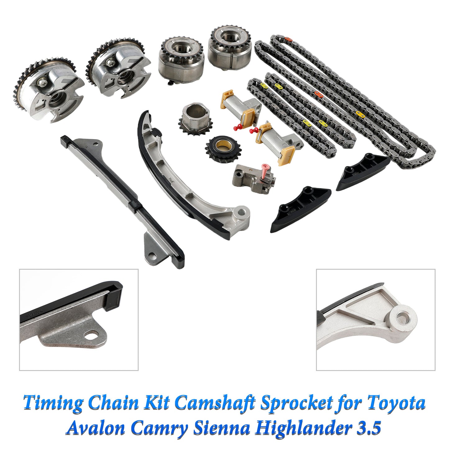 Toyota Sienna 3.5L 2007-2016 Kit catena di distribuzione Pignone albero a camme 13050-31140 13080-31010 13562-0P010