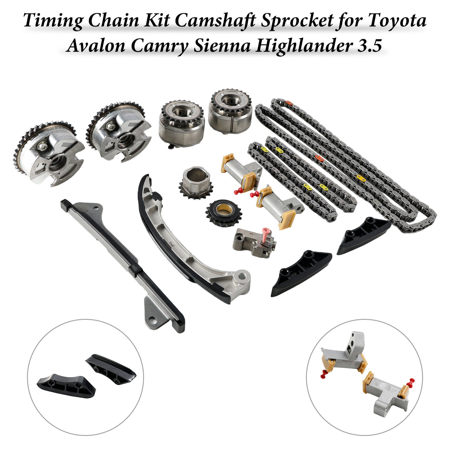 Toyota Venza 3.5L 2009-2016 Kit catena di distribuzione Pignone albero a camme 13050-31140 13080-31010 13562-0P010