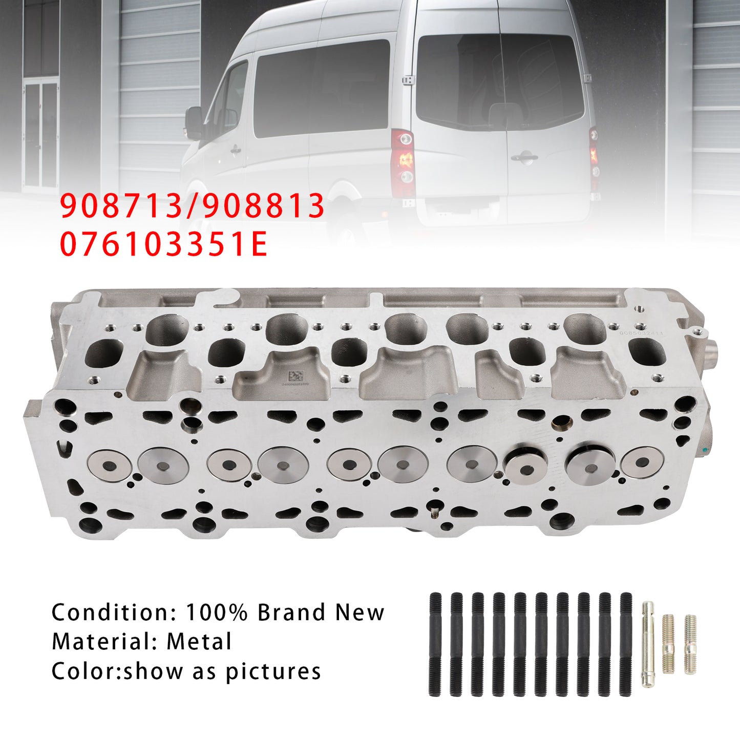Testata cilindro VW Crafter 30-35 2E 2F 2.5 TDI 2006-2013 908713 908813 076103351E 908713