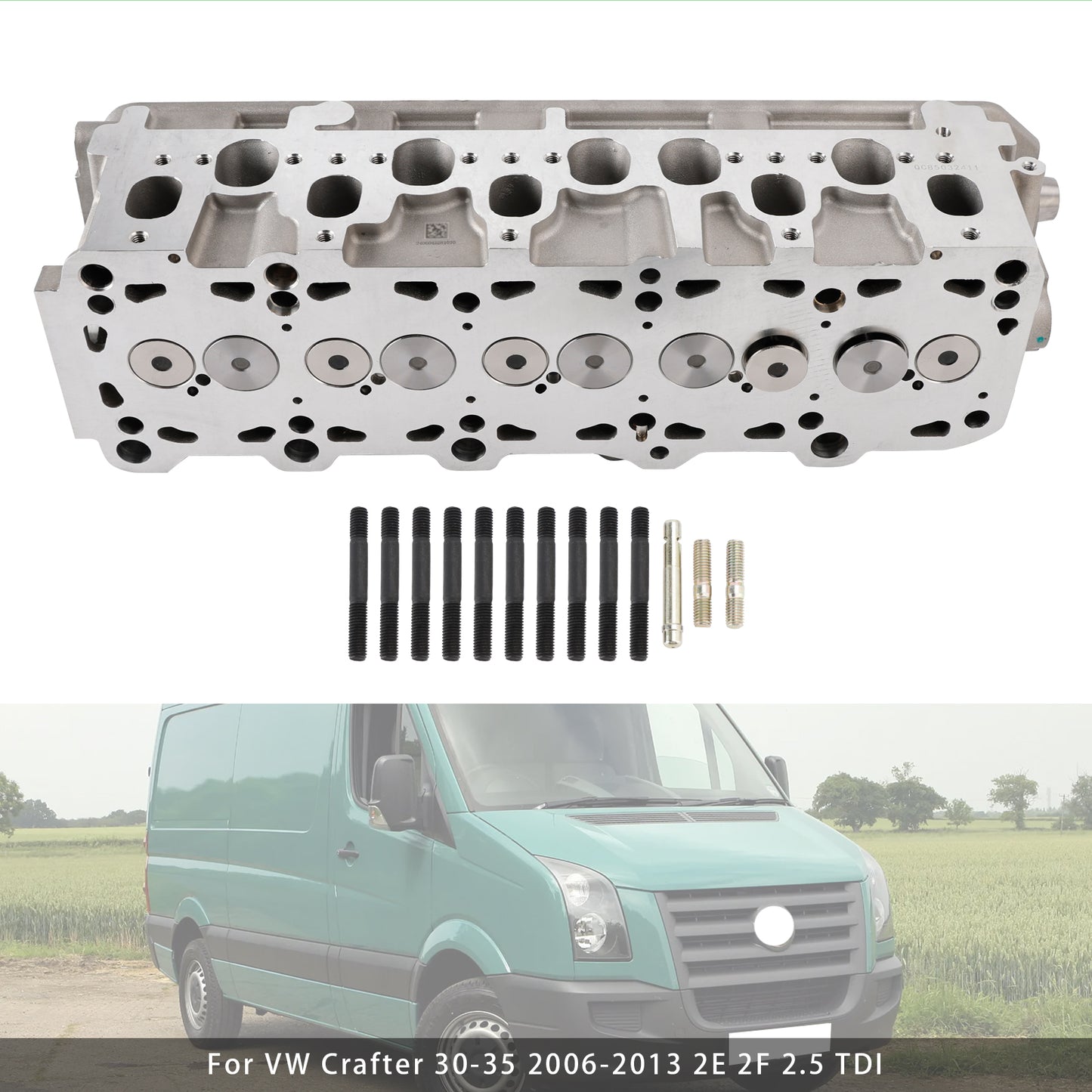Testata cilindro VW Crafter 30-35 2E 2F 2.5 TDI 2006-2013 908713 908813 076103351E 908713