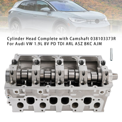 Testata cilindro completa di albero a camme VW Audi SEAT Skoda 1.9L 8V con ugello pompa TDI 038103373R