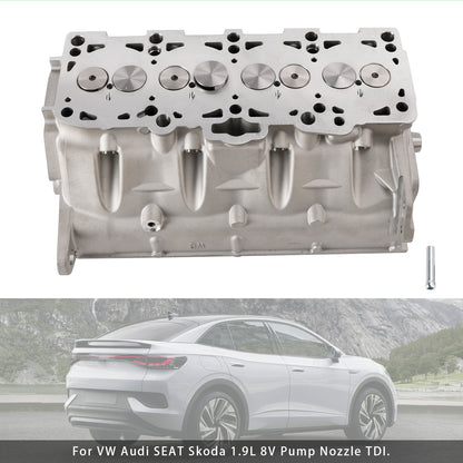 Testata cilindro completa di albero a camme VW Audi SEAT Skoda 1.9L 8V con ugello pompa TDI 038103373R