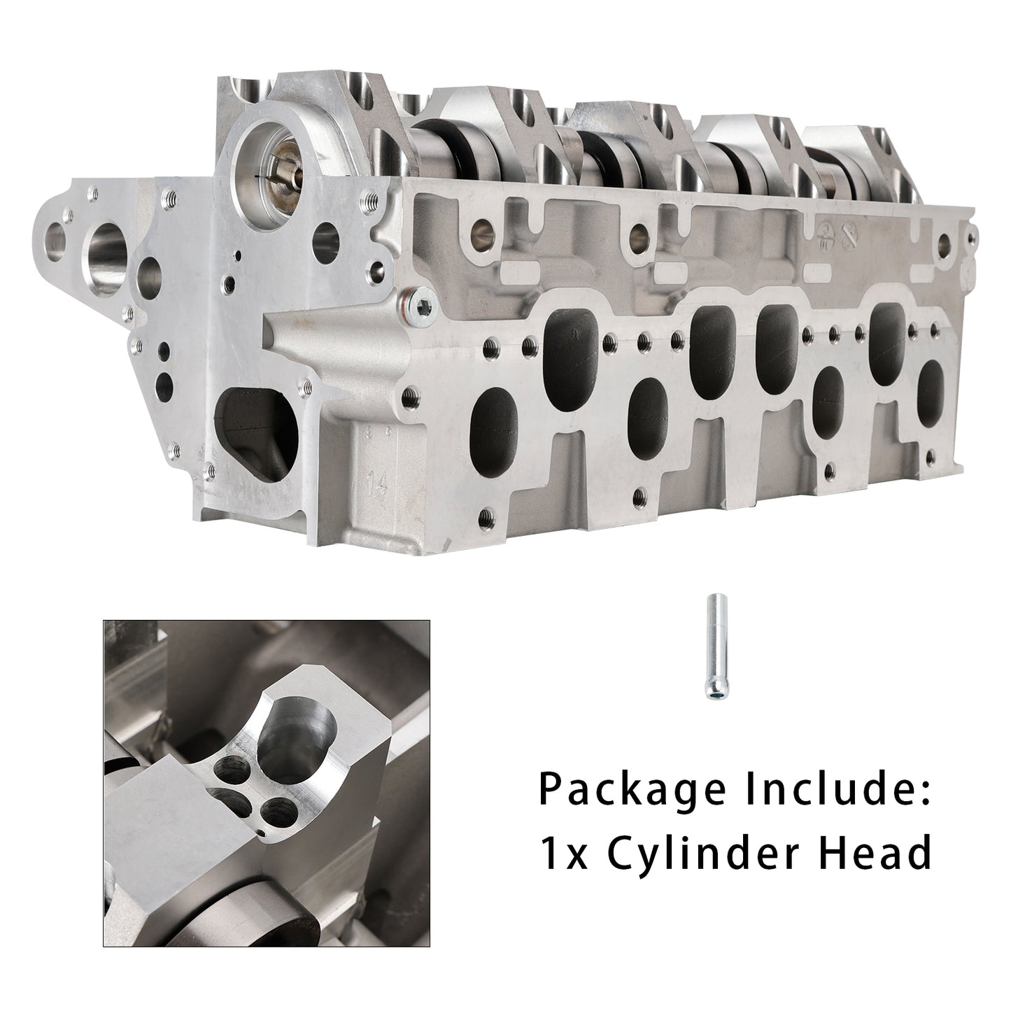 Testata cilindro completa di albero a camme VW Audi SEAT Skoda 1.9L 8V con ugello pompa TDI 038103373R