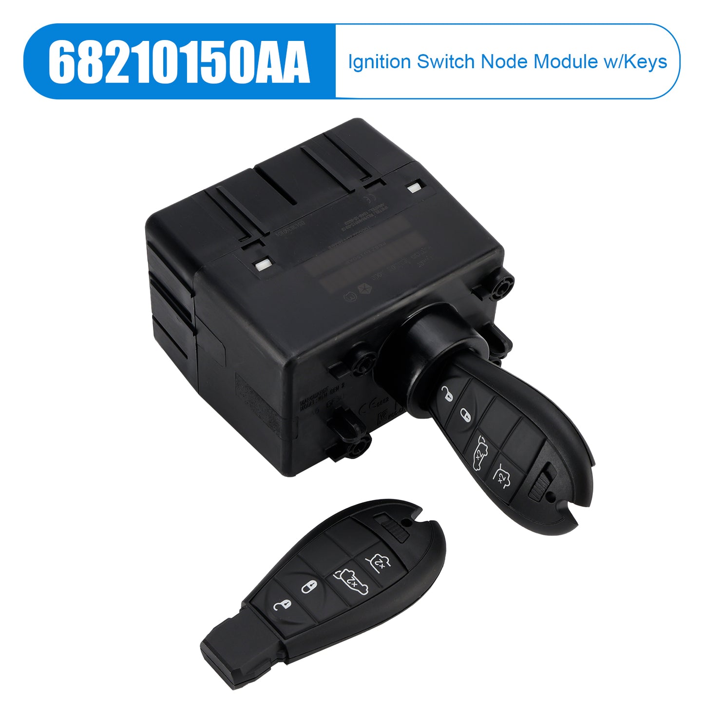 Modulo di nodo interruttore di accensione wireless Jeep Cherokee WH 2008-2011 con chiavi 68210150AA 68210150AB