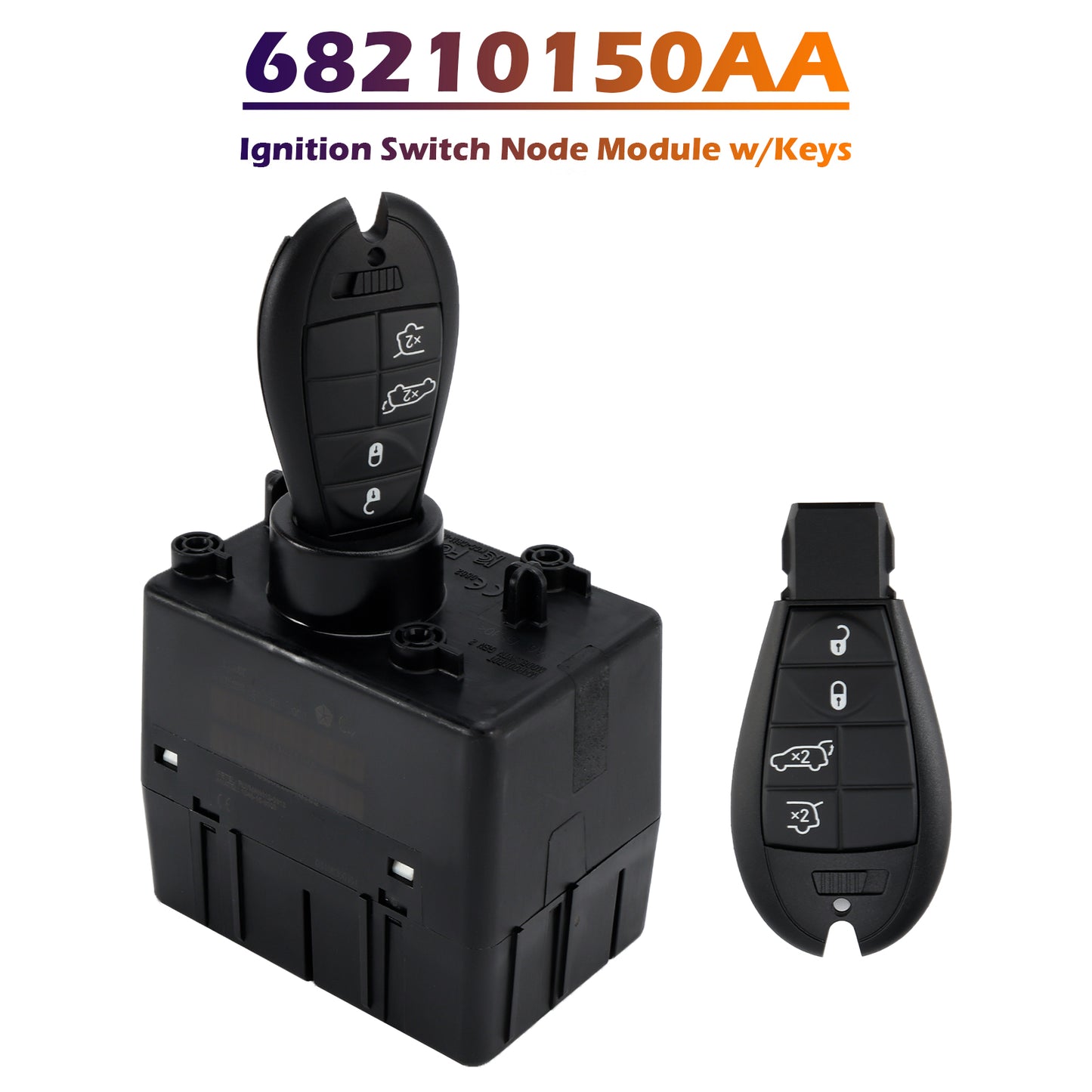 Modulo di nodo interruttore di accensione wireless Jeep Cherokee WH 2008-2011 con chiavi 68210150AA 68210150AB