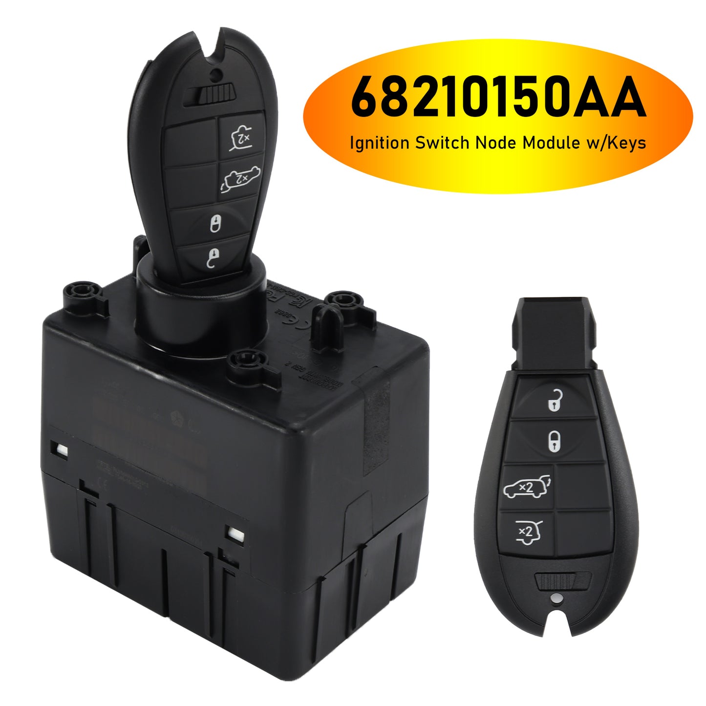 Modulo di nodo interruttore di accensione wireless Jeep Cherokee WH 2008-2011 con chiavi 68210150AA 68210150AB