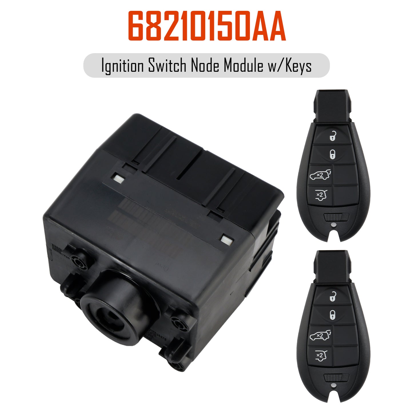 Modulo di nodo interruttore di accensione wireless Jeep Cherokee WH 2008-2011 con chiavi 68210150AA 68210150AB