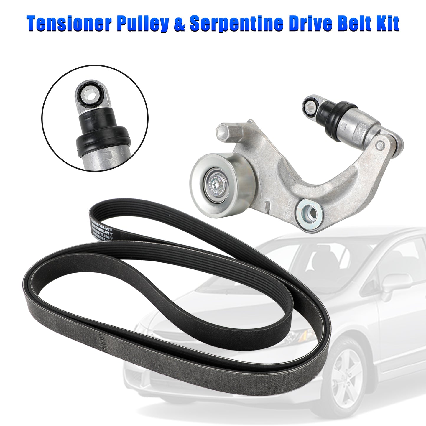 2006-2011 Honda Civic 1.8L Kit puleggia tendicinghia e cinghia di trasmissione a serpentina