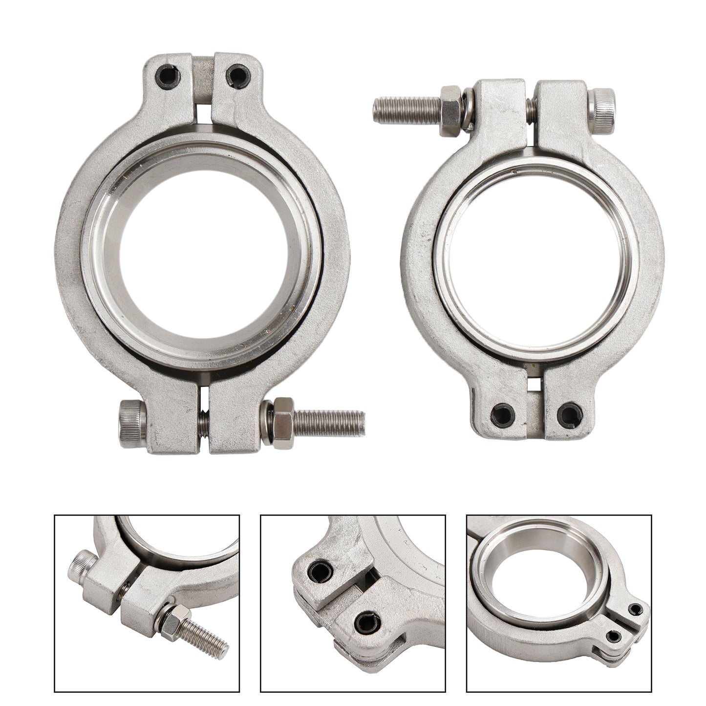 2PC TiAL MV-S 38mm Wastegate V-Band Morsetto Set Kit con Viti Dadi e Guarnizioni Generico