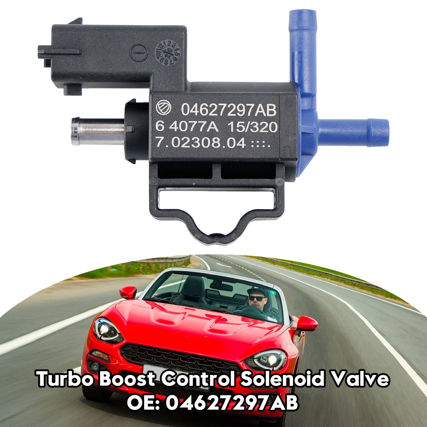 Elettrovalvola di controllo Turbo Boost per Fiat 500X 124 Spider 1.4L 04627297AB