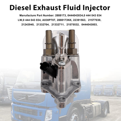 Unità di dosaggio dell'iniettore del fluido di scarico 0444043087 adatta al motore del camion Volvo D11 D13