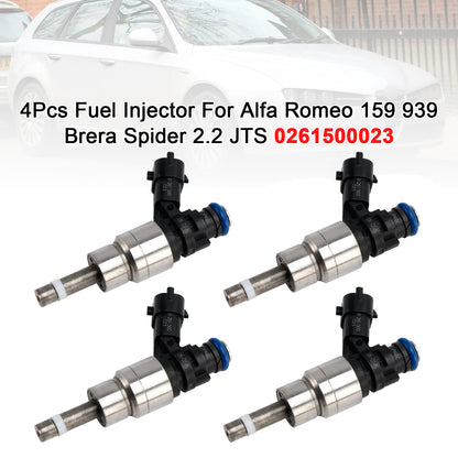 4 pezzi iniettori carburante per Alfa Romeo 159 939 Brera Spider 2.2 JTS 0261500023