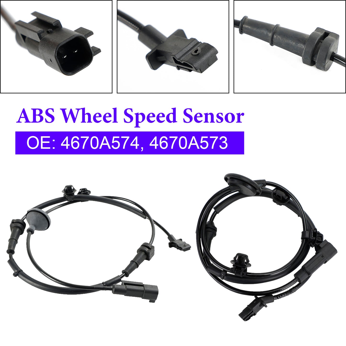 Sensore di velocità ABS posteriore sinistro e destro da 2 pezzi per Mitsubishi Outlander III dal 2010 in poi
