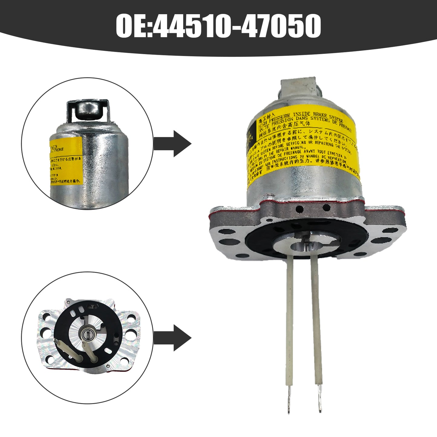 Motore 44510-47050 dell'ABS della pompa freno antibloccaggio Toyota Prius 2004-2009