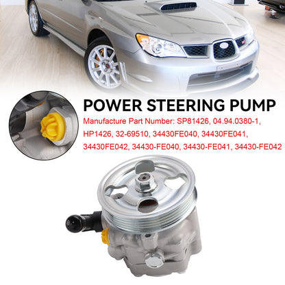 2002-2007 Subaru Impreza WRX STI con pompa del servosterzo a puleggia 34430FE040 Fedex Express