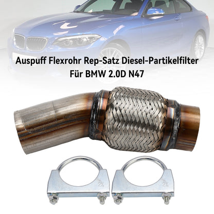 Kit di riparazione tubo flessibile di scarico Filtro antiparticolato diesel per BMW 2.0D N47