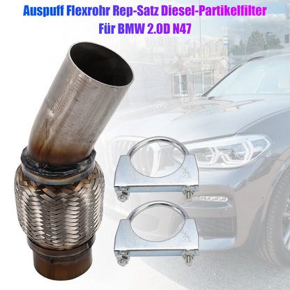 Kit di riparazione tubo flessibile di scarico Filtro antiparticolato diesel per BMW 2.0D N47