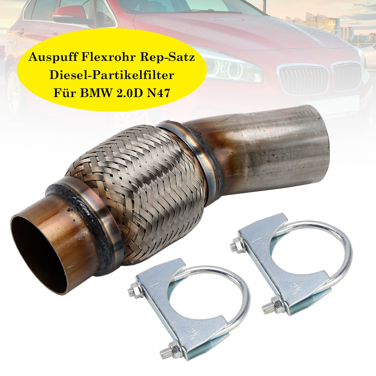 Kit di riparazione tubo flessibile di scarico Filtro antiparticolato diesel per BMW 2.0D N47