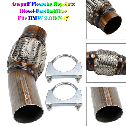 Kit di riparazione tubo flessibile di scarico Filtro antiparticolato diesel per BMW 2.0D N47