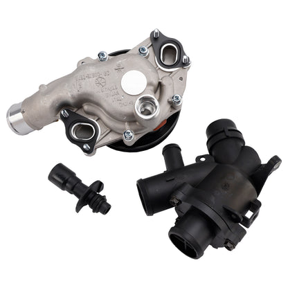 Jaguar 2010 - 2015 XK XKR XKR-S Pompa Acqua con Bulloni Guarnizioni Connettore + Kit Termostato