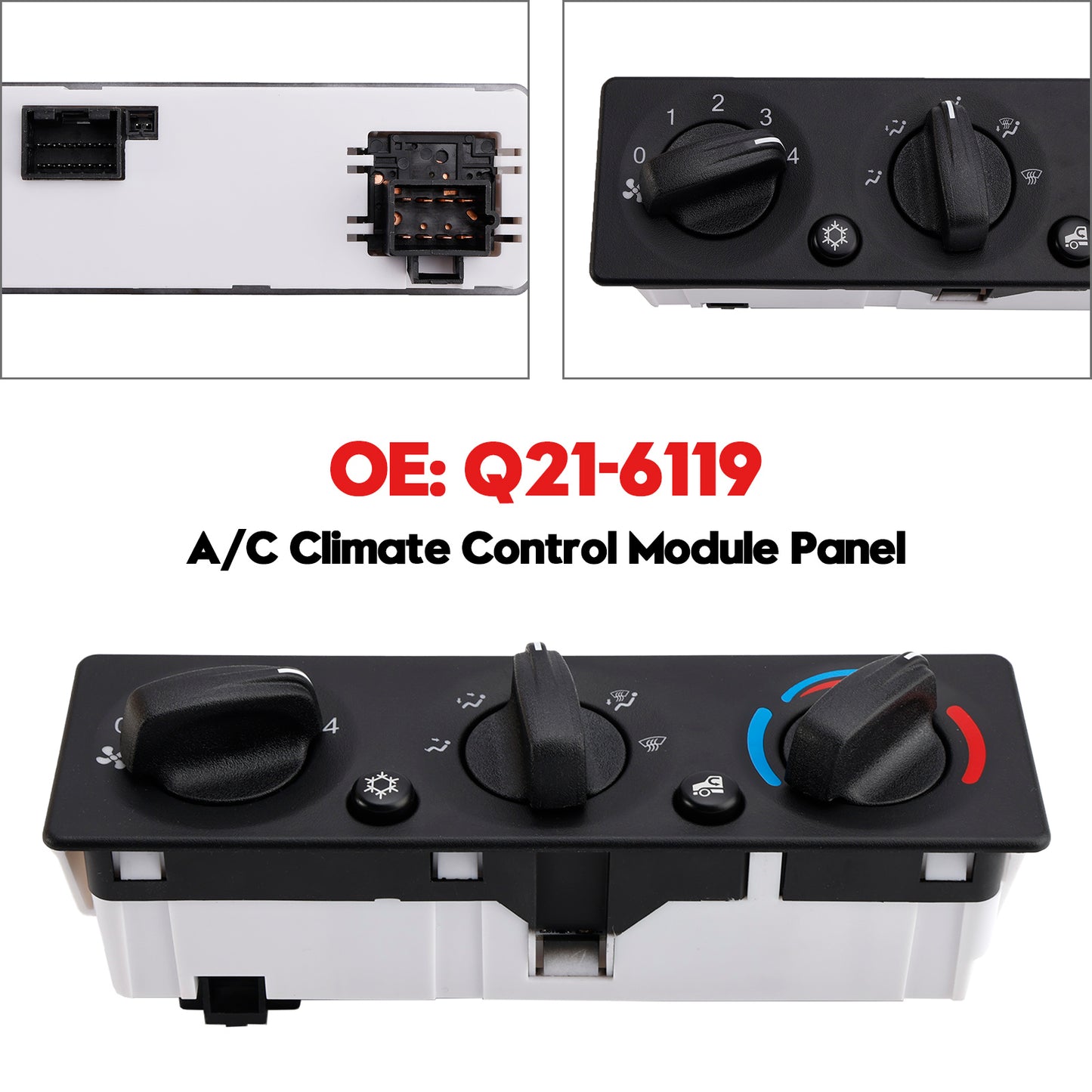 Pannello modulo controllo clima A/C camion Peterbilt Q21-6119