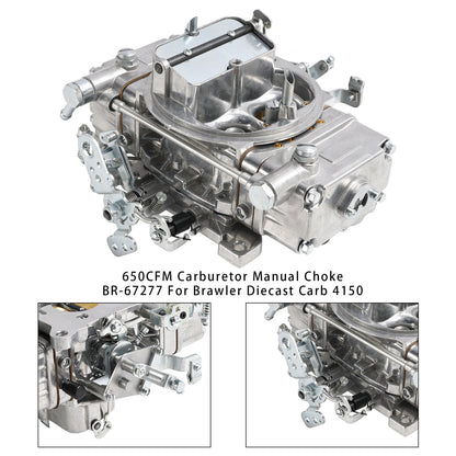 650CFM Carburetor Manual Choke BR-67277 Per Brawler Diecast Carb 4150