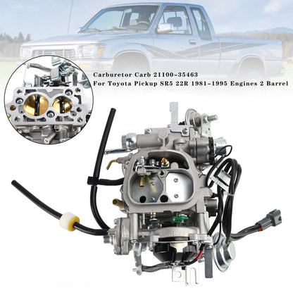 Motore Toyota 22R 1984-1988 con carburatore 4Runner a spina quadrata Carb 21100-35463 21100-35570