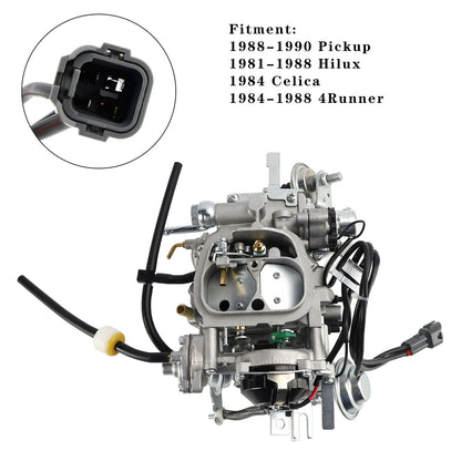 Motore Toyota 22R 1984-1988 con carburatore 4Runner a spina quadrata Carb 21100-35463 21100-35570