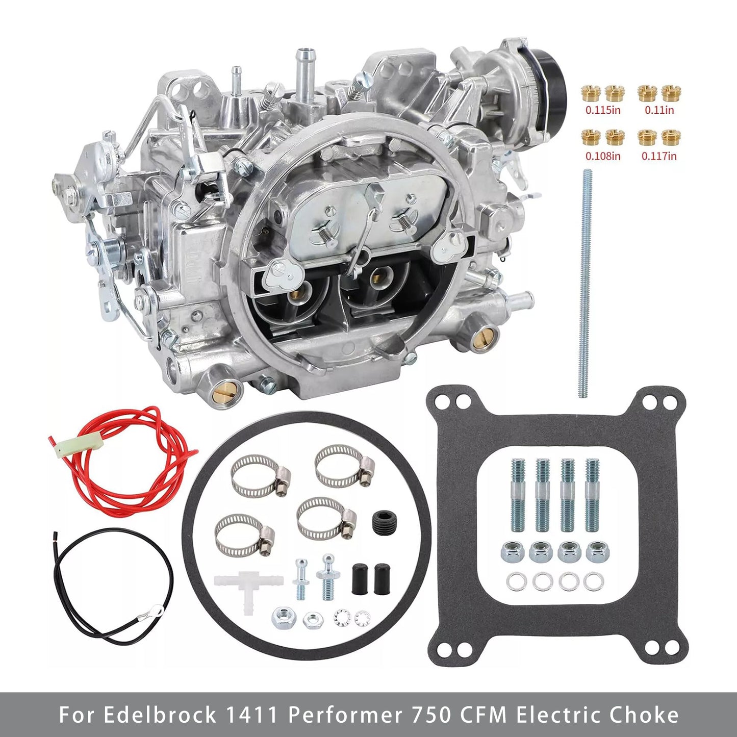 Carburatore a 4 cilindri per 1411 Performer 750 CFM Choke elettrico