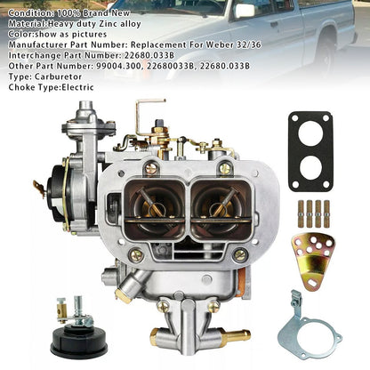 1969-1972 Datsun Pickup L16 (1600cc) PL521 si adatta anche a Datsun 510 Carburatore a 2 corpi con starter elettrico Per 32/36 DGV DGEV DGAV
