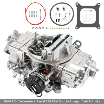 Carburatore BR-67213 a 4 corpi, 750 CFM, doppia pompa, con starter elettronico