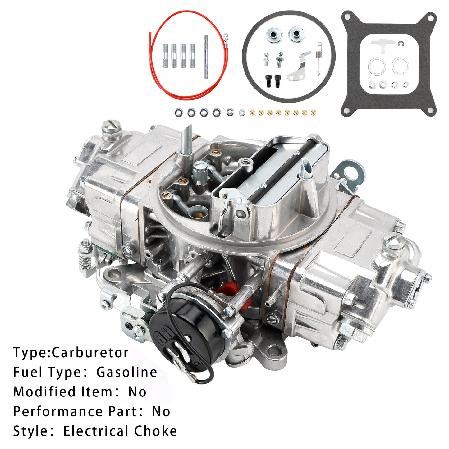 Carburatore BR-67213 a 4 corpi, 750 CFM, doppia pompa, con starter elettronico