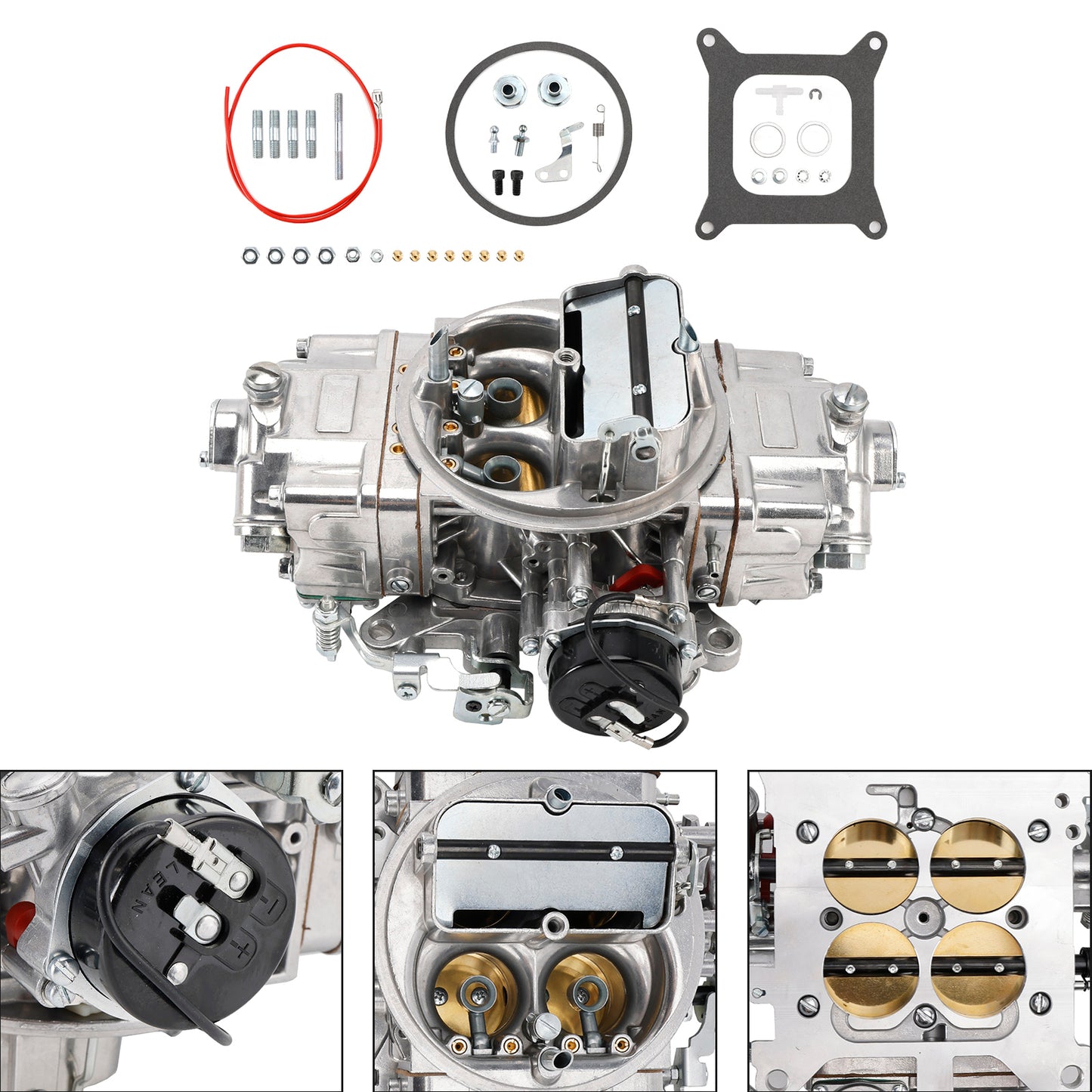 Carburatore BR-67213 a 4 corpi, 750 CFM, doppia pompa, con starter elettronico