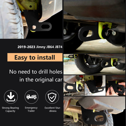 Gancio di traino posteriore sinistro e destro Suzuki Jimny JB64W JB74 2 pezzi 2019-2023