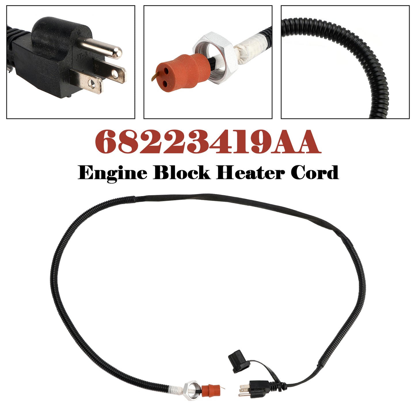Cavo riscaldatore blocco motore Dodge Ram 2500 3500 2013-2018 68223419AA