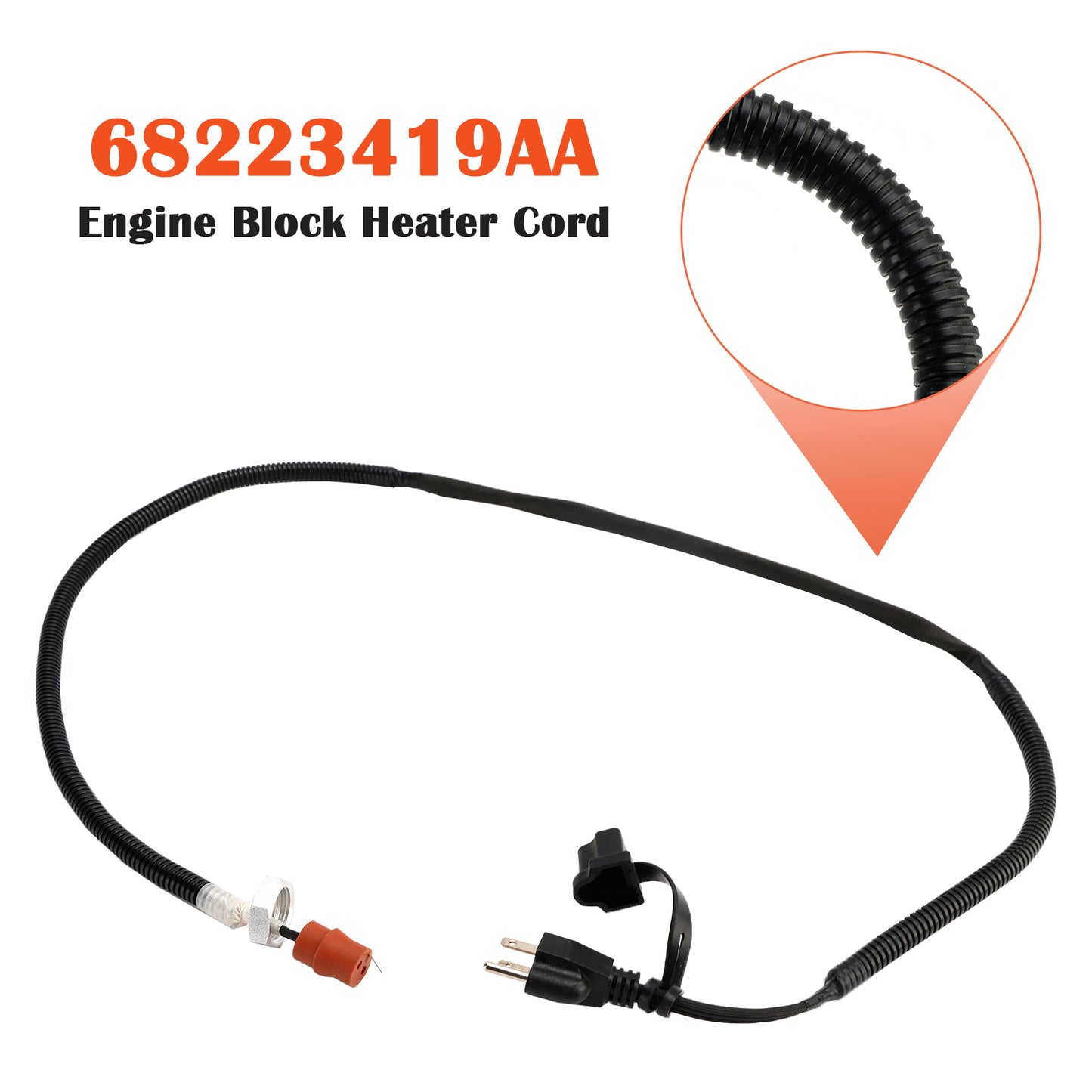 Cavo riscaldatore blocco motore Dodge Ram 2500 3500 2013-2018 68223419AA