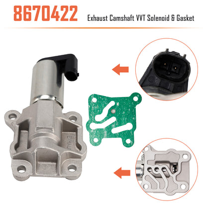 Solenoide e guarnizione VVT dell'albero a camme di scarico 8670422 per Volvo C70 V70 XC70 S80