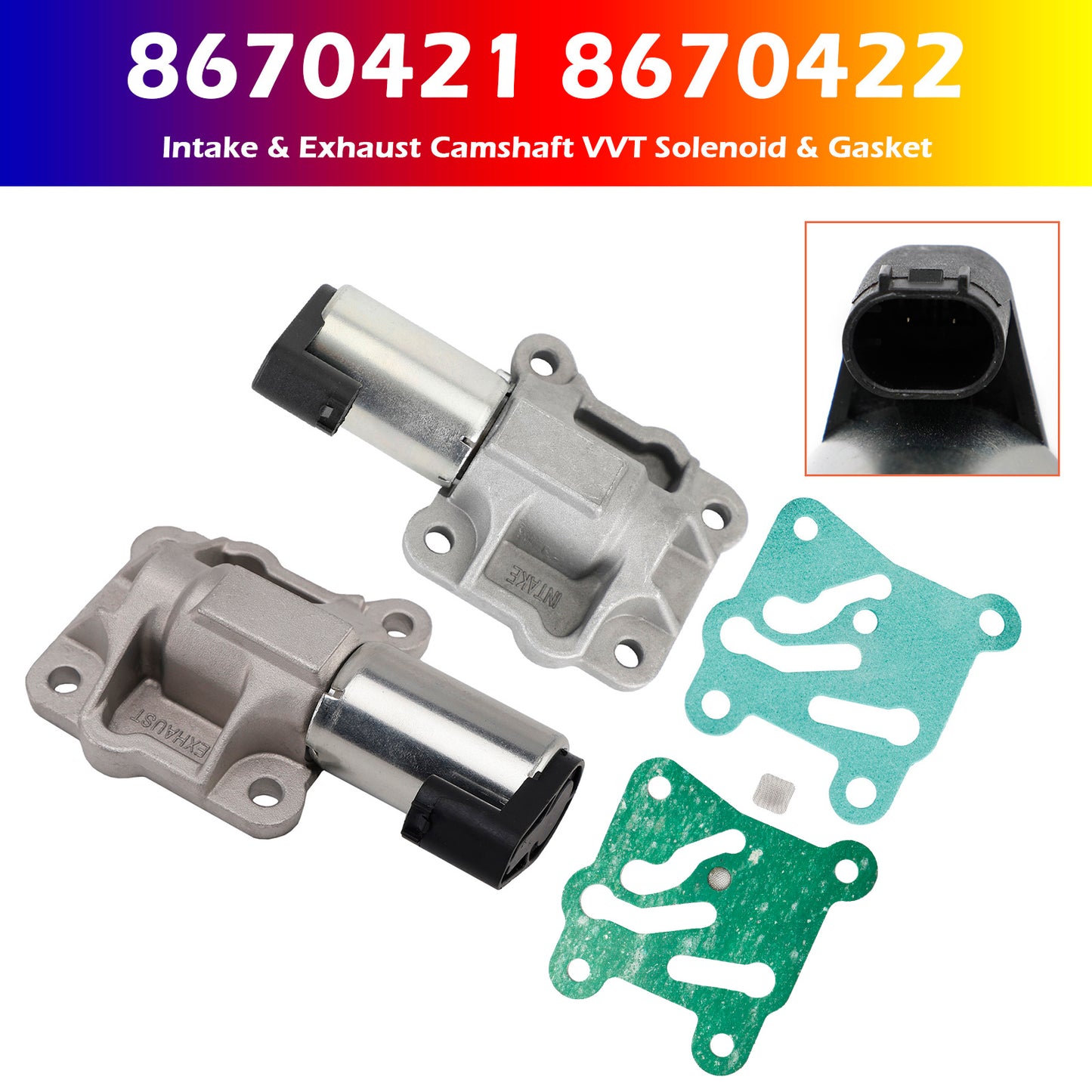 Solenoide e guarnizione VVT per albero a camme di aspirazione e scarico per Volvo C70 V70 XC70 S80
