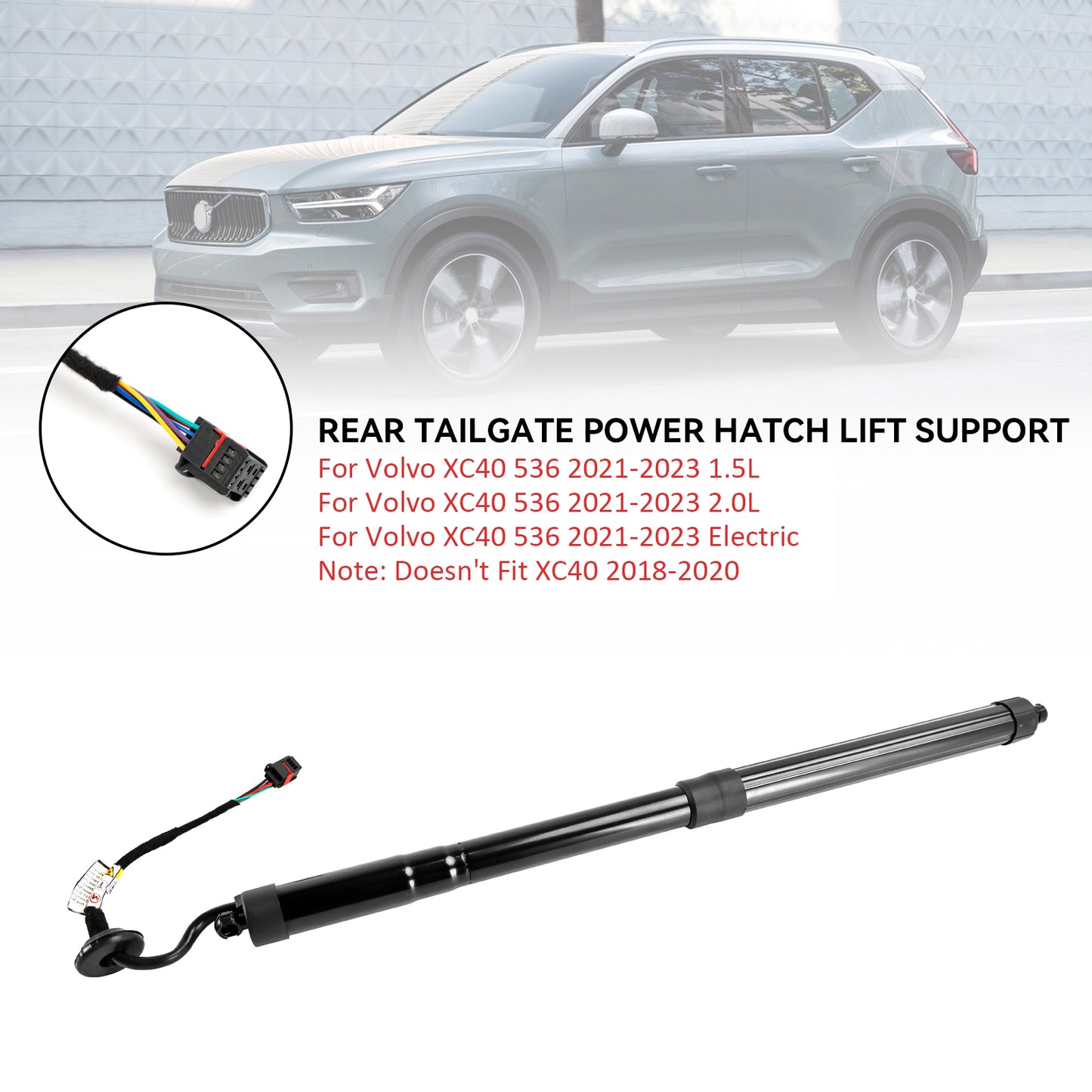 2021-2023 Puntone a gas elettrico portellone posteriore sinistro Volvo XC40 536 2.0L 32296296 32357573