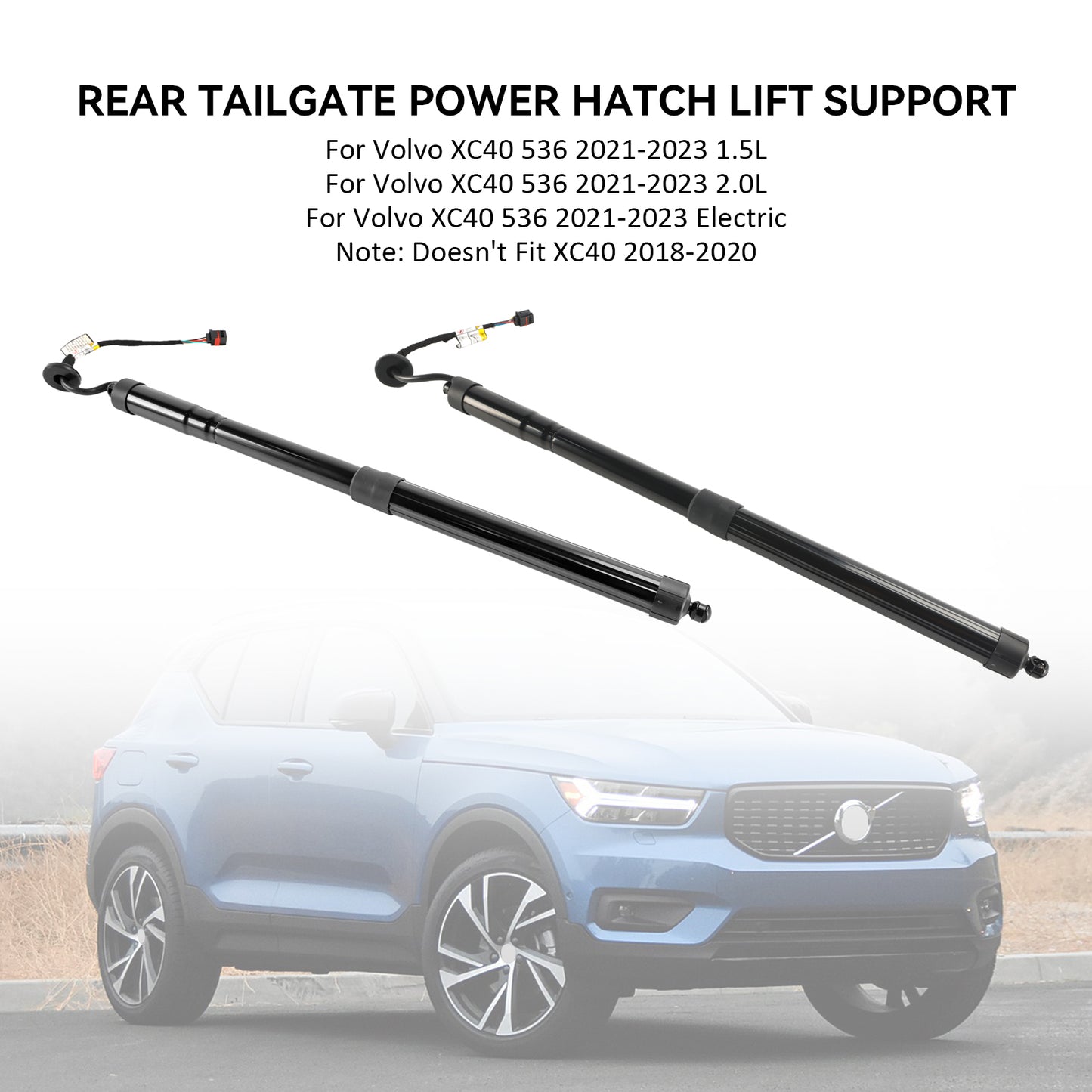 2021-2023 Volvo XC40 536 1.5L 2PCS Puntone a gas elettrico posteriore per portellone posteriore 32296296